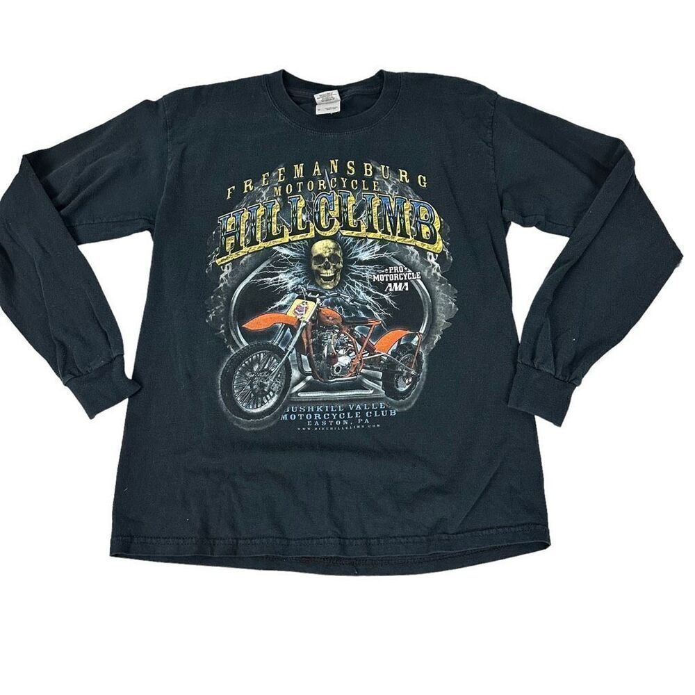 Harley Davidson Allentown PA Freemansburg Hillclimb Motorcycle Club Tee Shirt si